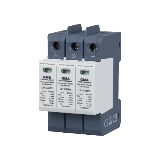 Descarcator Supratensiune Curent Continuu Panouri Fotovoltaice 3P 1000V 20KA-40KA Descarcator Supratensiune Curent Continuu Panouri Fotovoltaice 3P 1000V 20KA-40KA