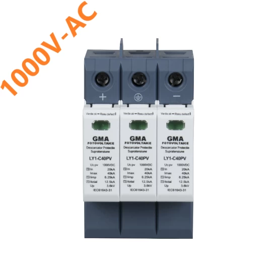 Descarcator Supratensiune Curent Continuu Panouri Fotovoltaice 3P 1000V 20KA-40KA Descarcator Supratensiune Curent Continuu Panouri Fotovoltaice 3P 1000V 20KA-40KA